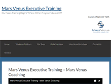 Tablet Screenshot of marsvenusexecutivetraining.com